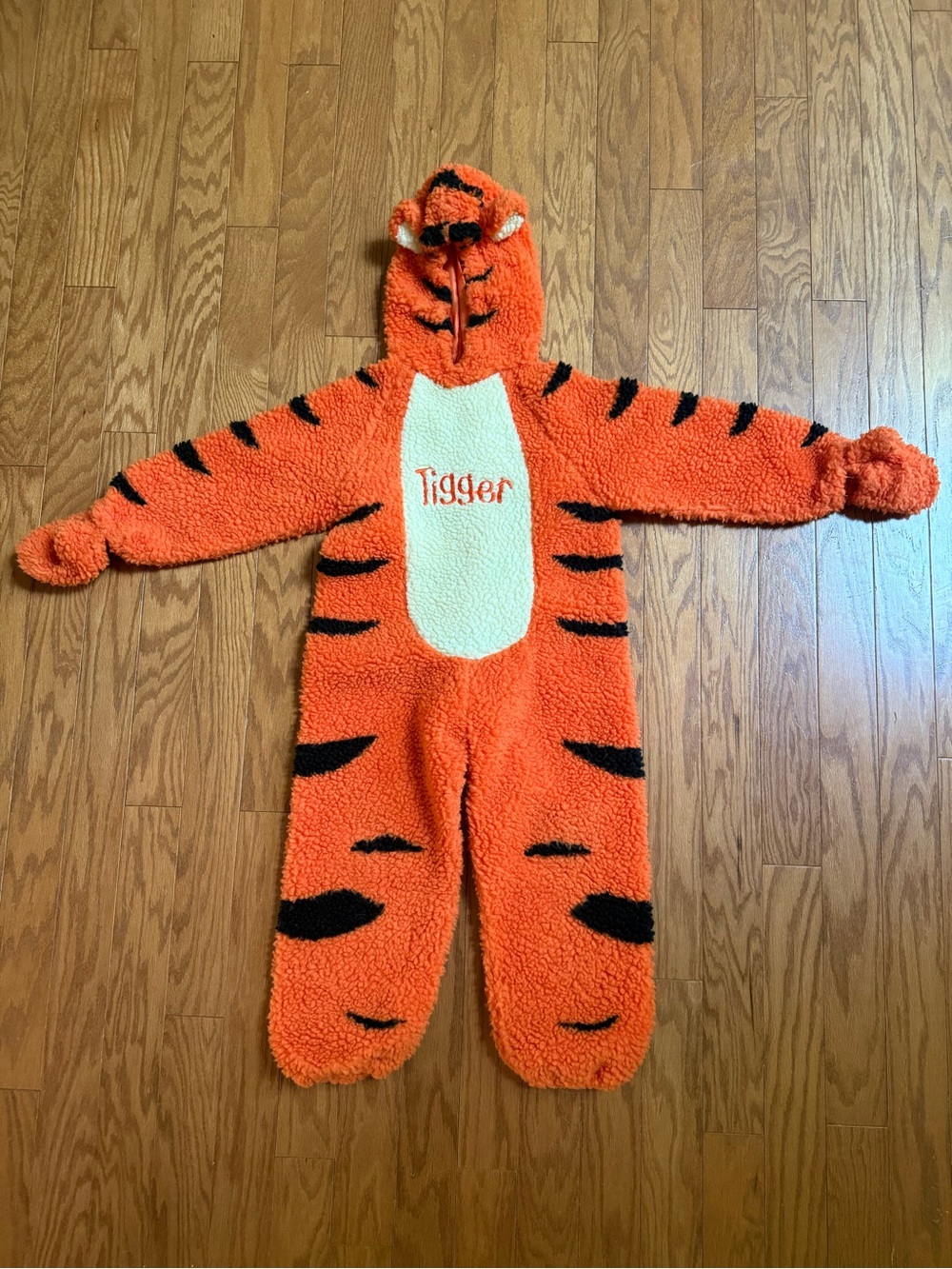 Disney Tigger Orange and Cream Sherpa One-Piece Halloween Costume 4 - 6T